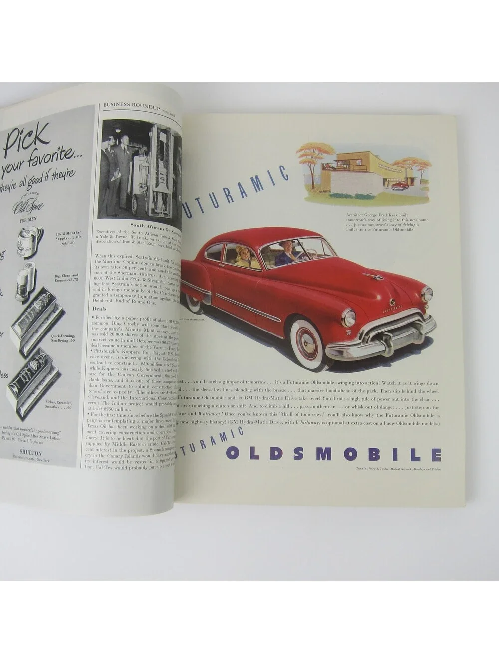 Vintage FORTUNE Magazine November 1948 Oldsmobile, Packard, Lincoln, Zippo Ads